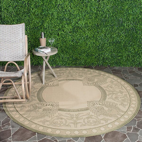 Safavieh Courtyard cy2965 - 1e01 Natural / Olive Rugs - Safavieh - cy2965 - 1e01 - 6