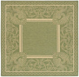 Safavieh Courtyard cy2965 - 1e06 Olive / Natural Rugs - Safavieh - cy2965 - 1e06 - 7sq
