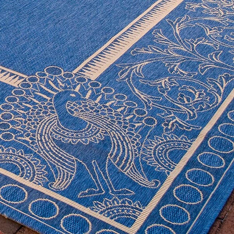 Safavieh Courtyard cy2965 - 3103 Blue / Natural Rugs - Safavieh - cy2965 - 3103 - 0
