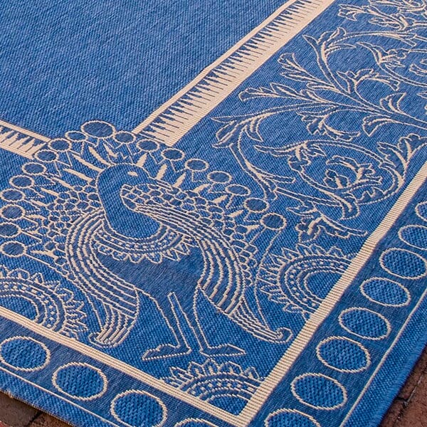 Safavieh Courtyard cy2965 - 3103 Blue / Natural Rugs - Safavieh - cy2965 - 3103 - 0