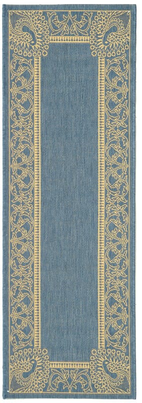 Safavieh Courtyard cy2965 - 3103 Blue / Natural Rugs - Safavieh - cy2965 - 3103 - 27