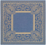 Safavieh Courtyard cy2965 - 3103 Blue / Natural Rugs - Safavieh - cy2965 - 3103 - 7sq