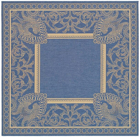 Safavieh Courtyard cy2965 - 3103 Blue / Natural Rugs - Safavieh - cy2965 - 3103 - 7sq