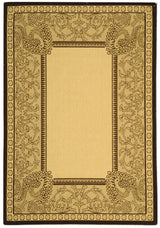 Safavieh Courtyard cy2965 - 3401 Natural / Chocolate Rugs - Safavieh - cy2965 - 3401 - 0