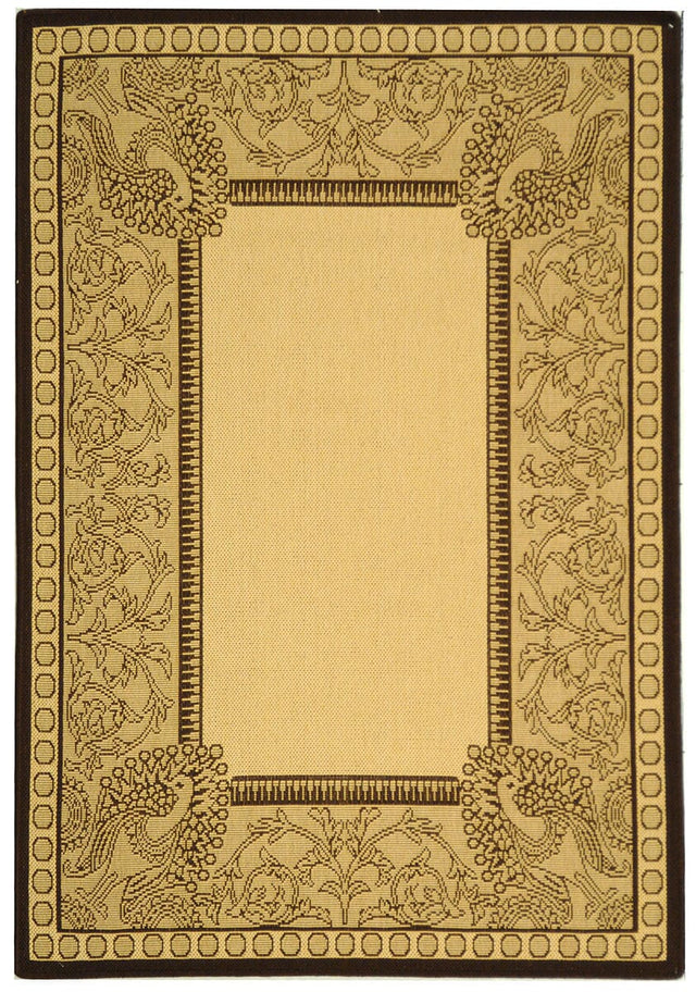 Safavieh Courtyard cy2965 - 3401 Natural / Chocolate Rugs - Safavieh - cy2965 - 3401 - 0