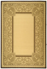 Safavieh Courtyard cy2965 - 3401 Natural / Chocolate Rugs - Safavieh - cy2965 - 3401 - 0