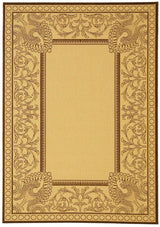 Safavieh Courtyard cy2965 - 3401 Natural / Chocolate Rugs - Safavieh - cy2965 - 3401 - 0