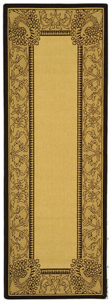 Safavieh Courtyard cy2965 - 3401 Natural / Chocolate Rugs - Safavieh - cy2965 - 3401 - 210
