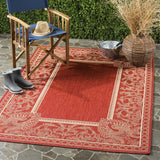 Safavieh Courtyard cy2965 - 3707 Red / Natural Rugs - Safavieh - cy2965 - 3707 - 1