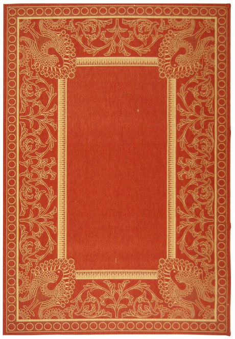Safavieh Courtyard cy2965 - 3707 Red / Natural Rugs - Safavieh - cy2965 - 3707 - 1