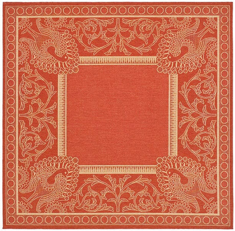 Safavieh Courtyard cy2965 - 3707 Red / Natural Rugs - Safavieh - cy2965 - 3707 - 7sq