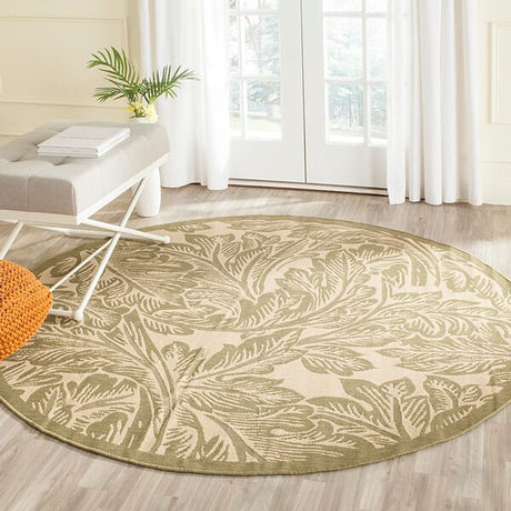 Safavieh Courtyard cy2996 - 1e01 Natural / Olive Rugs - Safavieh - cy2996 - 1e01 - 6