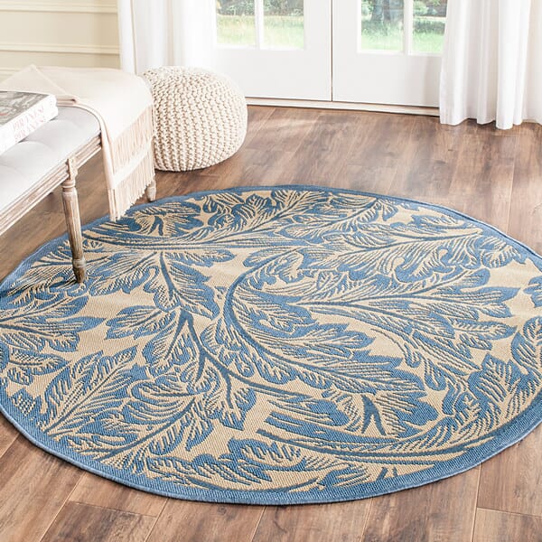 Safavieh Courtyard cy2996 - 3101 Natural / Blue Rugs - Safavieh - cy2996 - 3101 - 0