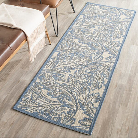 Safavieh Courtyard cy2996 - 3101 Natural / Blue Rugs - Safavieh - cy2996 - 3101 - 0