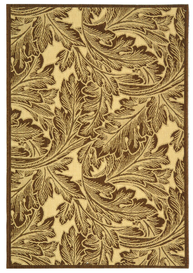 Safavieh Courtyard cy2996 - 3401 Natural / Chocolate Rugs - Safavieh - cy2996 - 3401 - 27