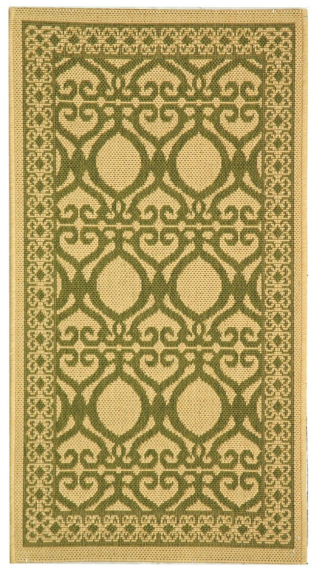 Safavieh Courtyard cy3040 - 1e01 Natural / Olive Rugs - Safavieh - cy3040 - 1e01 - 27