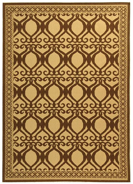 Safavieh Courtyard cy3040 - 3001 Natural / Brown Rugs - Safavieh - cy3040 - 3001 - 5r