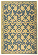 Safavieh Courtyard Cy3040 - 3101 Natural / Blue Rugs - Safavieh - cy3040 - 3101 - 2