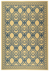 Safavieh Courtyard Cy3040 - 3101 Natural / Blue Rugs - Safavieh - cy3040 - 3101 - 27