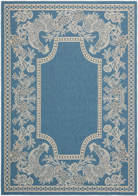 Safavieh Courtyard Cy3305 - 3103 Blue / Natural Rugs - Safavieh - cy3305 - 3103 - 2