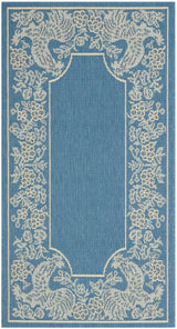 Safavieh Courtyard Cy3305 - 3103 Blue / Natural Rugs - Safavieh - cy3305 - 3103 - 5r