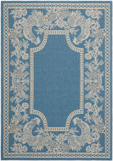 Safavieh Courtyard Cy3305 - 3103 Blue / Natural Rugs - Safavieh - cy3305 - 3103 - 5r