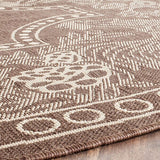 Safavieh Courtyard Cy3305 - 3409 Chocolate / Natural Rugs - Safavieh - cy3305 - 3409 - 2