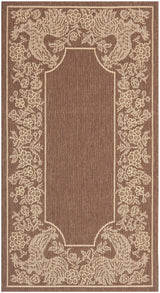 Safavieh Courtyard Cy3305 - 3409 Chocolate / Natural Rugs - Safavieh - cy3305 - 3409 - 5r