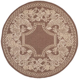 Safavieh Courtyard Cy3305 - 3409 Chocolate / Natural Rugs - Safavieh - cy3305 - 3409 - 5r