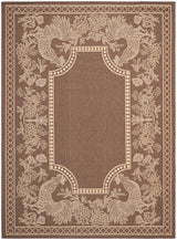 Safavieh Courtyard Cy3305 - 3409 Chocolate / Natural Rugs - Safavieh - cy3305 - 3409 - 5r
