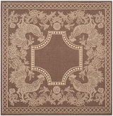 Safavieh Courtyard Cy3305 - 3409 Chocolate / Natural Rugs - Safavieh - cy3305 - 3409 - 7sq