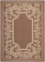 Safavieh Courtyard Cy3305 - 3409 Chocolate / Natural Rugs - Safavieh - cy3305 - 3409 - 7sq