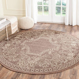Safavieh Courtyard Cy3305 - 3409 Chocolate / Natural Rugs - Safavieh - cy3305 - 3409 - 7sq