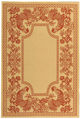 Safavieh Courtyard cy3305 - 3701 Natural / Red Rugs - Safavieh - cy3305 - 3701 - 2