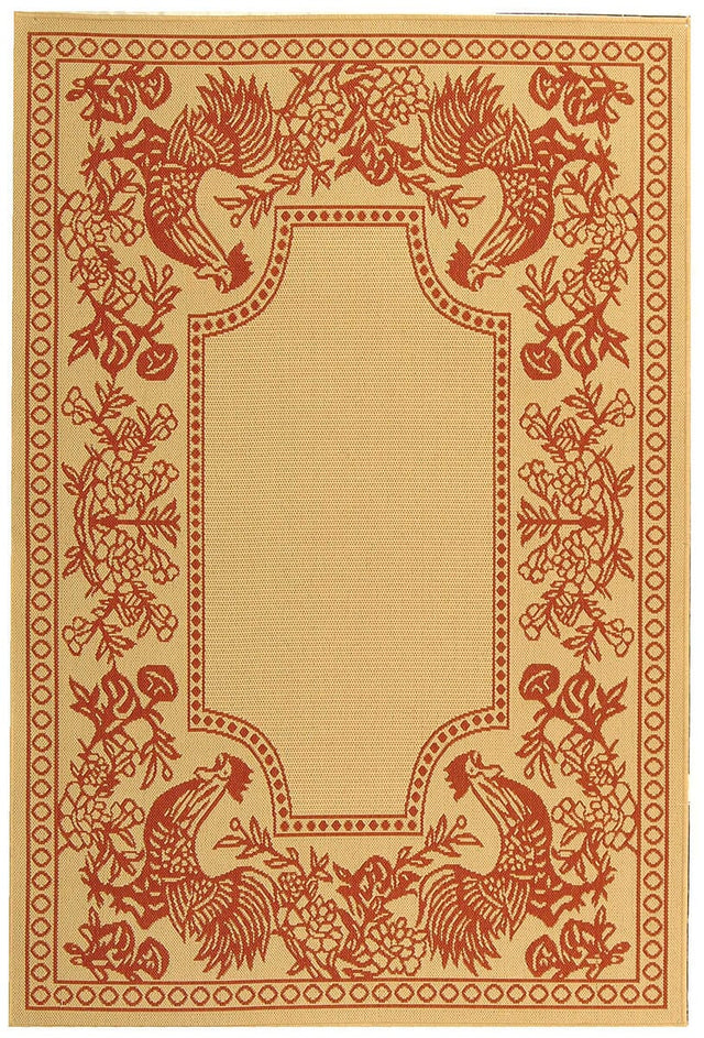 Safavieh Courtyard cy3305 - 3701 Natural / Red Rugs - Safavieh - cy3305 - 3701 - 2