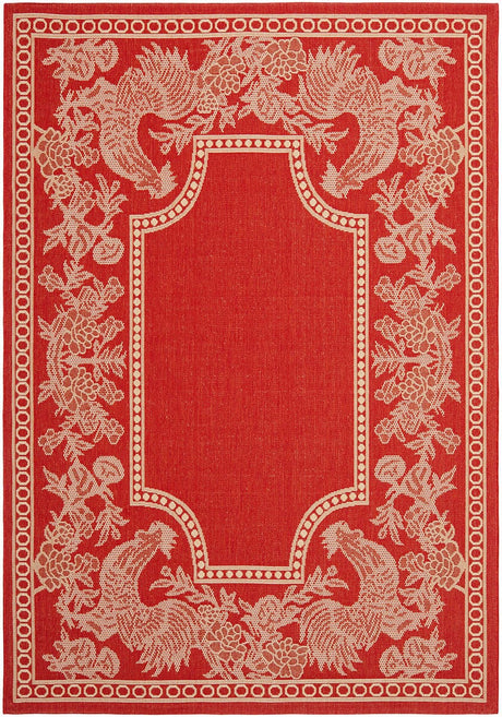 Safavieh Courtyard Cy3305 - 3707 Red / Natural Rugs - Safavieh - cy3305 - 3707 - 2