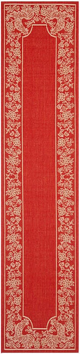 Safavieh Courtyard Cy3305 - 3707 Red / Natural Rugs - Safavieh - cy3305 - 3707 - 27