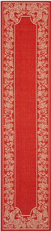 Safavieh Courtyard Cy3305 - 3707 Red / Natural Rugs - Safavieh - cy3305 - 3707 - 27