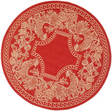 Safavieh Courtyard Cy3305 - 3707 Red / Natural Rugs - Safavieh - cy3305 - 3707 - 5r