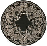 Safavieh Courtyard Cy3305 - 3908 Black / Sand Rugs - Safavieh - cy3305 - 3908 - 5r