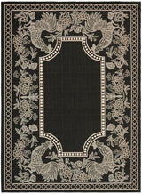 Safavieh Courtyard Cy3305 - 3908 Black / Sand Rugs - Safavieh - cy3305 - 3908 - 5r