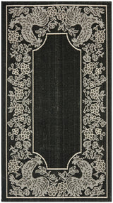 Safavieh Courtyard Cy3305 - 3908 Black / Sand Rugs - Safavieh - cy3305 - 3908 - 5r