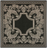 Safavieh Courtyard Cy3305 - 3908 Black / Sand Rugs - Safavieh - cy3305 - 3908 - 7sq
