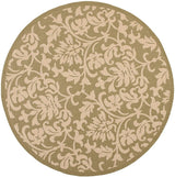 Safavieh Courtyard cy3416 - 1e06 Olive / Natural Rugs - Safavieh - cy3416 - 1e06 - 7r