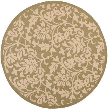 Safavieh Courtyard cy3416 - 1e06 Olive / Natural Rugs - Safavieh - cy3416 - 1e06 - 7r