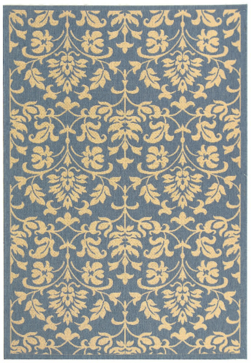 Safavieh Courtyard cy3416 - 3103 Blue / Natural Rugs - Safavieh - cy3416 - 3103 - 27
