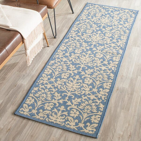 Safavieh Courtyard cy3416 - 3103 Blue / Natural Rugs - Safavieh - cy3416 - 3103 - 27