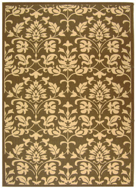 Safavieh Courtyard cy3416 - 3409 Chocolate / Natural Rugs - Safavieh - cy3416 - 3409 - 7r