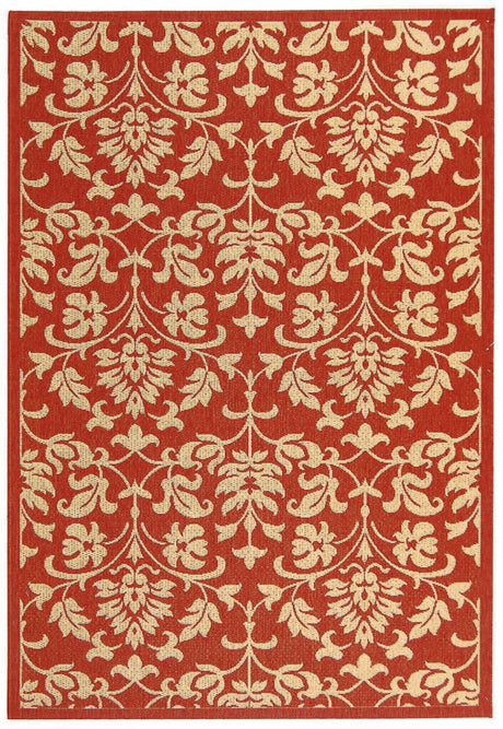 Safavieh Courtyard cy3416 - 3707 Red / Natural Rugs - Safavieh - cy3416 - 3707 - 2