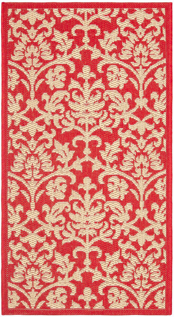 Safavieh Courtyard cy3416 - 3707 Red / Natural Rugs - Safavieh - cy3416 - 3707 - 5r